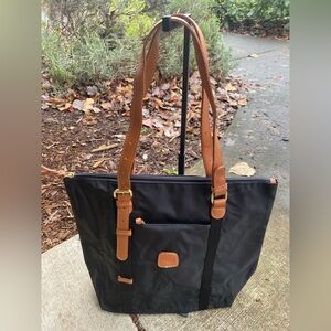 Briggs New York Black and Tan Tote Bag